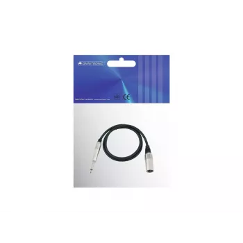Cabo de áudio Omnitronic 3022519A 0,9 m XLR 6,35 mm preto