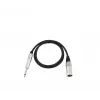 Cabo de áudio Omnitronic 3022519A 0,9 m XLR 6,35 mm preto
