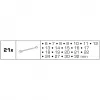 Brilliant Tools BT011021 Conjunto de chaves de bocas e estrela, 21 unid.