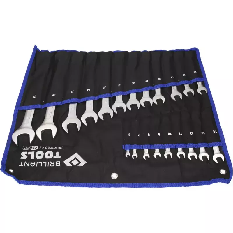 Brilliant Tools BT011021 Conjunto de chaves de bocas e estrela, 21 unid.