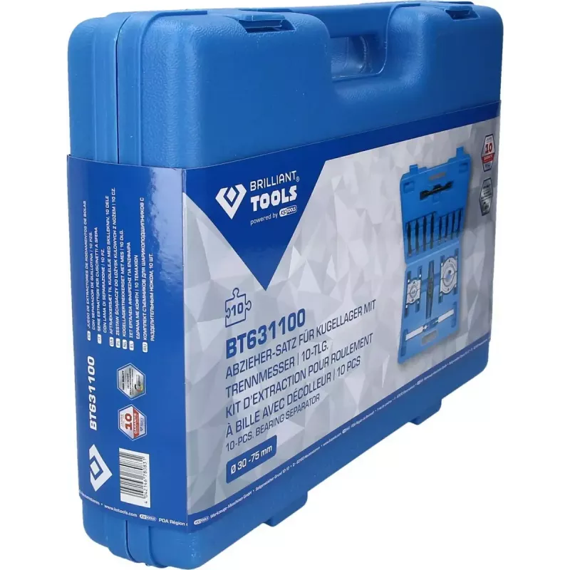 KS Tools Brilliant Tools BT631100 Conjunto de extratores de rolamentos, 10 unid.