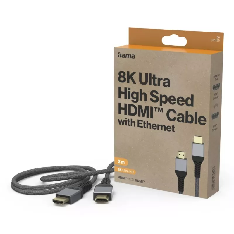 Cabo HDMI Hama 00305150 2 m HDMI Type-A (standard) preto, cinzento