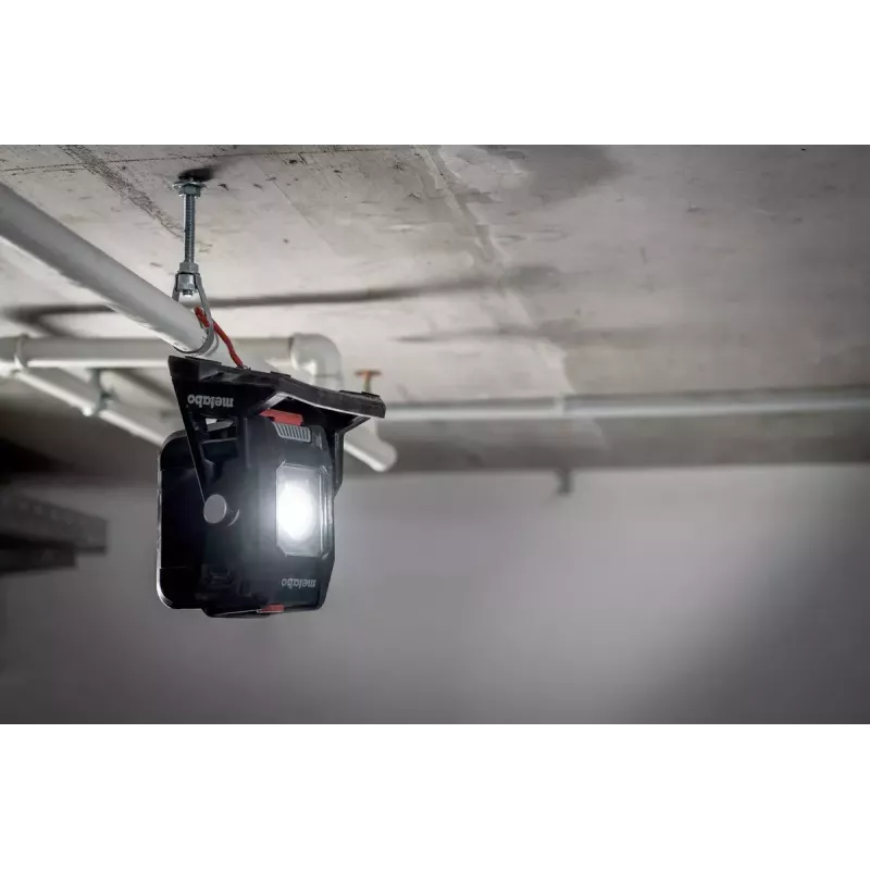 Luminária de trabalho LED Metabo 601504850 BSA 12-18 preta verde IP54