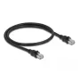 Cabo de rede DeLOCK RJ45 Cat.6A F/UTP 0,5 m preto