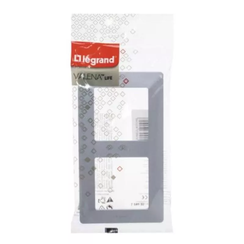 Legrand 754132 Placa de cobertura/tampa de interruptor alumínio
