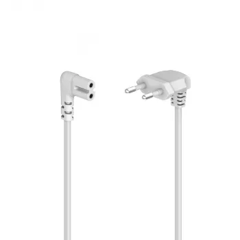 Hama 00223285 Cabo de alimentação branco 5 m conector fêmea C7