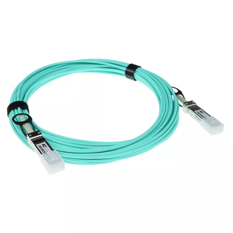 ACT Cabo Twinax AOC ativo SFP+ - SFP+ de 20 m codificado para Cisco (SFP-10G-AOC20M)