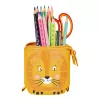 Herlitz 300001508 Lion estojo flexível, poliéster, laranja/amarelo