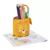 Herlitz 300001508 Lion estojo flexível, poliéster, laranja/amarelo