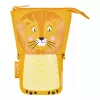 Estojo de lápis macio Herlitz Lion 140 mm x 75 mm x 185 mm poliéster laranja amarelo