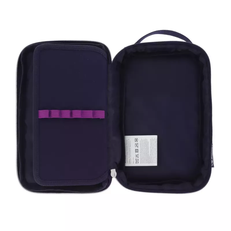 Estojo de lápis Herlitz 2 Go CamoPurple poliéster azul roxo 210x130x60mm