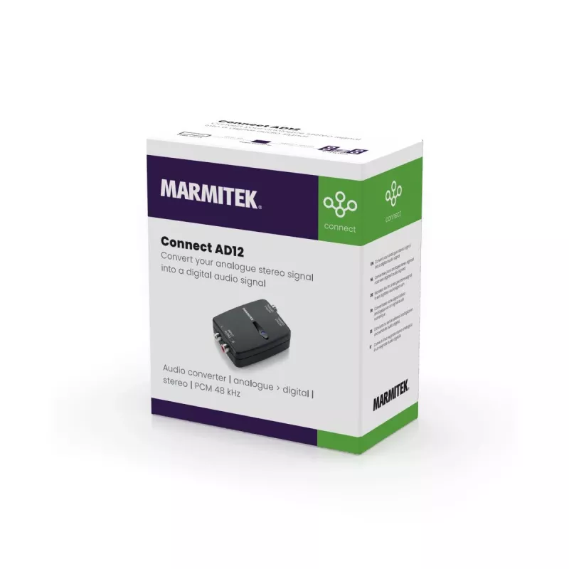 Marmitek Connect AD12 preto 25008412 extrator de áudio HDMI 4K