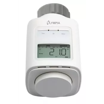 Termostato para radiador Olympia HT 430-23A (modelo 73036) branco, controlo eletrónico