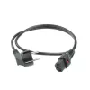ACT cabo de alimentação ficha CEE 7/7 (angular) - C13 IEC Lock preto 2 m, EL182S, pack de 5