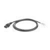 ACT cabo de alimentação C13 IEC Lock - extremidade aberta preto 2 m, PC1025, pack de 5