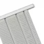 Painéis de planeamento Nobo T-Card tamanho 2, cartão T, cinzento, metal, 54 mm, 69 mm, 11 mm