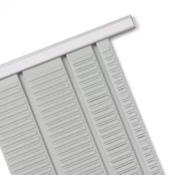 Painéis de planeamento Nobo T-Card tamanho 2, cartão T, cinzento, metal, 54 mm, 69 mm, 11 mm