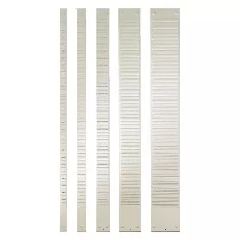 Painéis metálicos Nobo T-Card tamanho 3, 32 ranhuras, cinzento, 96 mm, 655 mm, 294 g, 95 mm, 10 mm