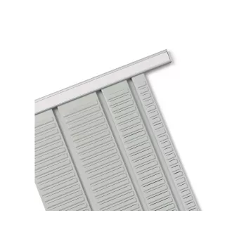 Calhas de suporte Nobo T-Card 20 elos, alumínio, cinzento, 645 mm, 13 mm, 394 g, 68 mm