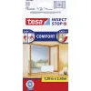 tesa Comfort 55918-00020-00 rede mosquiteira para janelas até ao chão, 1200 x 2400 mm, branca