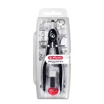 Compasso Herlitz 11122322 preto cinzento