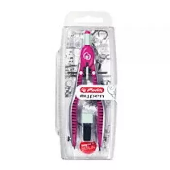 Compasso Herlitz 11122348 ciano rosa