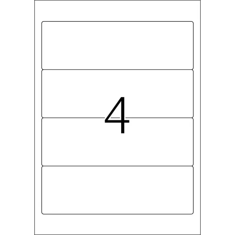 Etiquetas de arquivo HERMA A4 192x61 mm branco papel mate opaco 100 unid.