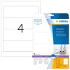 Etiquetas de arquivo HERMA A4 192x61 mm branco papel mate opaco 100 unid.