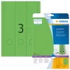 Etiquetas de arquivo HERMA A4 61x297 mm verde papel mate opaco 60 unid.