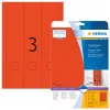 Etiquetas de arquivo HERMA A4 61x297 mm vermelho papel mate opaco 60 unid.