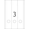 Etiquetas de arquivo HERMA A4 61x297 mm branco papel mate opaco 75 unid.
