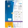 Etiquetas de arquivo HERMA A4 61x297 mm branco papel mate opaco 75 unid.