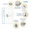 Etiquetas para dossiês suspensos HERMA 5165 A4 34x297 mm papel branco mate opaco 125 unid.