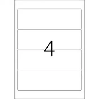 Etiquetas para jato de tinta HERMA A4 192x61 mm branco papel mate 100 unid.