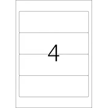 Etiquetas de arquivo HERMA A4 192x59 mm branco papel mate opaco 100 unid.
