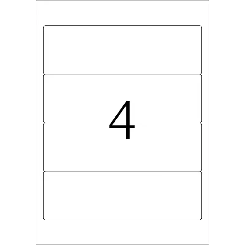 Etiquetas de arquivo HERMA A4 192x59 mm branco papel mate opaco 100 unid.