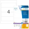 Etiquetas de arquivo HERMA A4 192x59 mm branco papel mate opaco 100 unid.