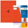 Etiquetas de arquivo HERMA A4 192x61 mm vermelho papel mate opaco 80 unid.