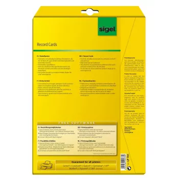 Etiqueta não adesiva Sigel LP701 160 unid. branco retangular