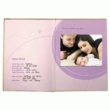 Álbum de fotografias Hama Baby-Tagebuch „Baby Feel“ bege 44 folhas