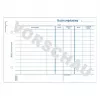 Livro de administração Avery 308 azul branco