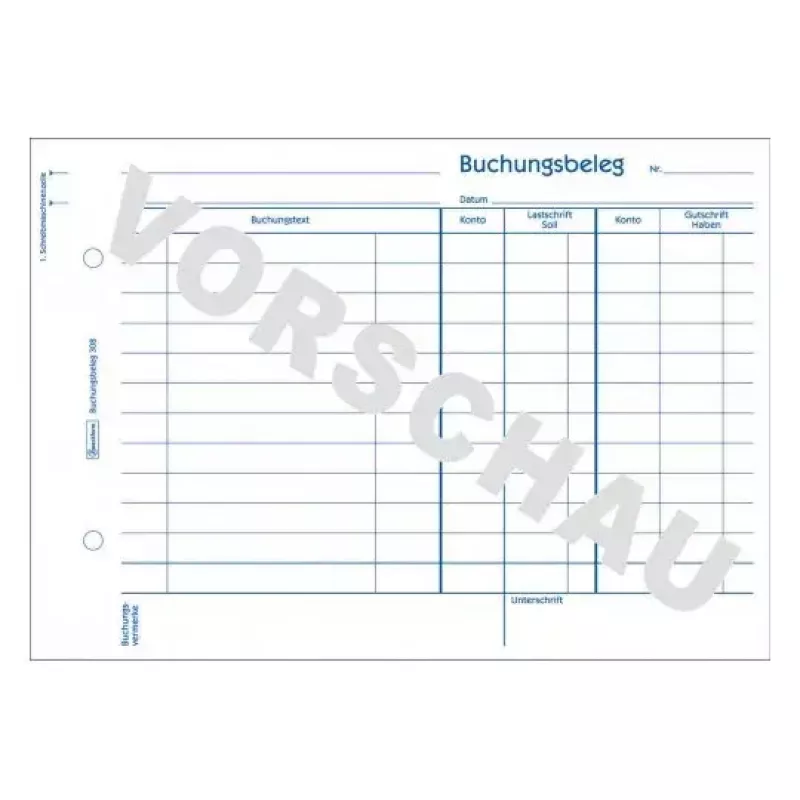 Livro de administração Avery 308 azul branco