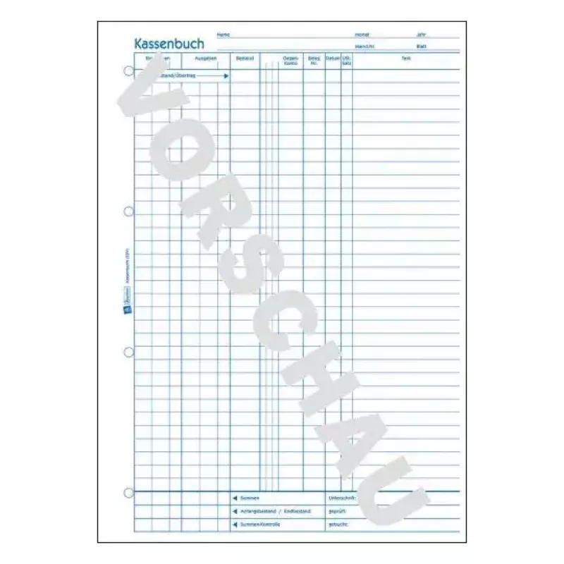 Livro de administração Avery 426 azul branco