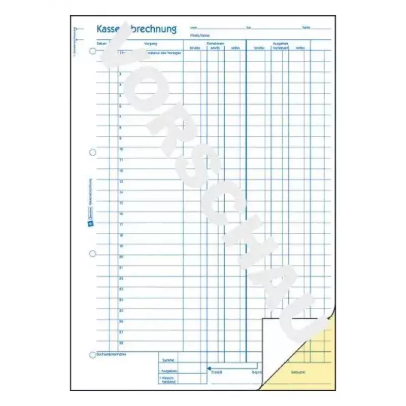 Livro de administração Avery 427 azul branco