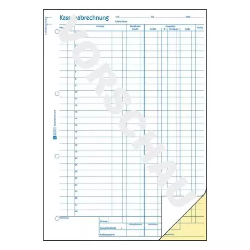 Livro de administração Avery 428 azul branco amarelo