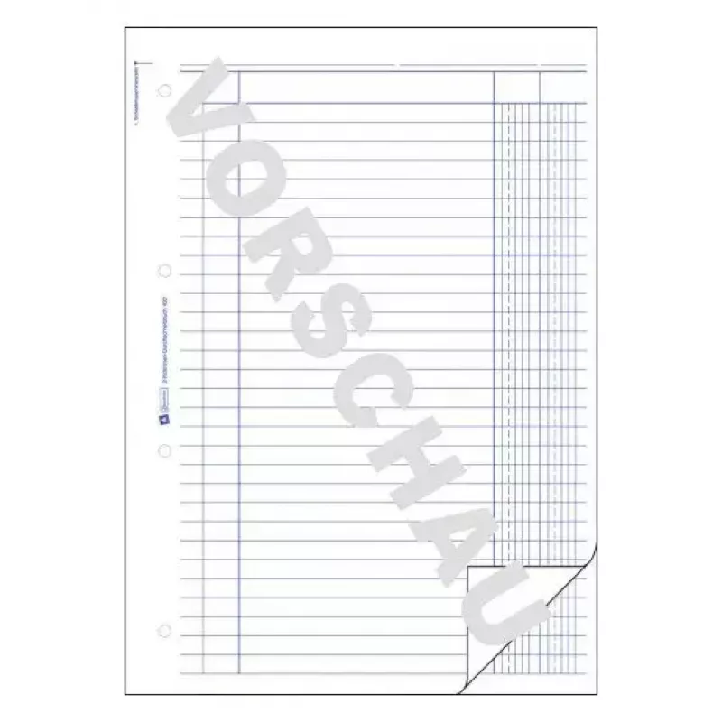 Livro de administração Avery 450 azul branco