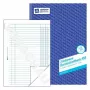 Livro de administração Avery 450 azul branco