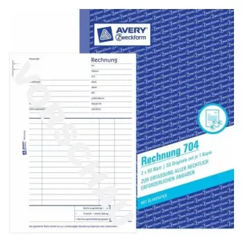 Livro de administração Avery 704