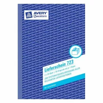 Livro de administração AVERY 723 branco