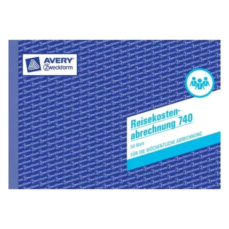 Livro de administração Avery 740 azul branco